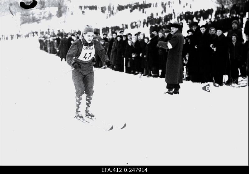NSV Liidu suusatamise meistrivõistluste ajal Otepääl.