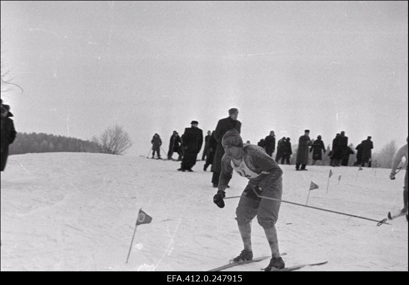NSV Liidu suusatamise meistrivõistluste ajal Otepääl.