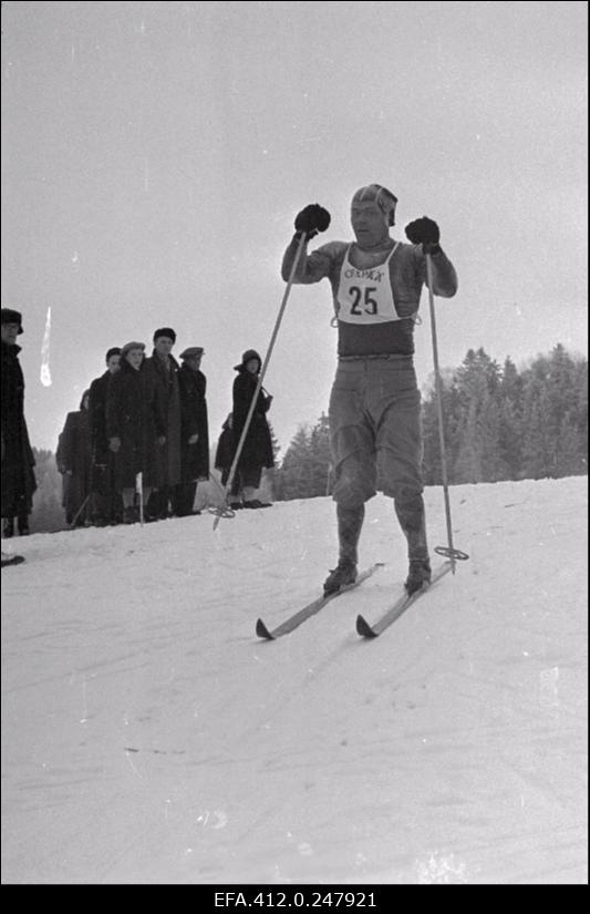 NSV Liidu suusatamise meistrivõistluste ajal Otepääl.