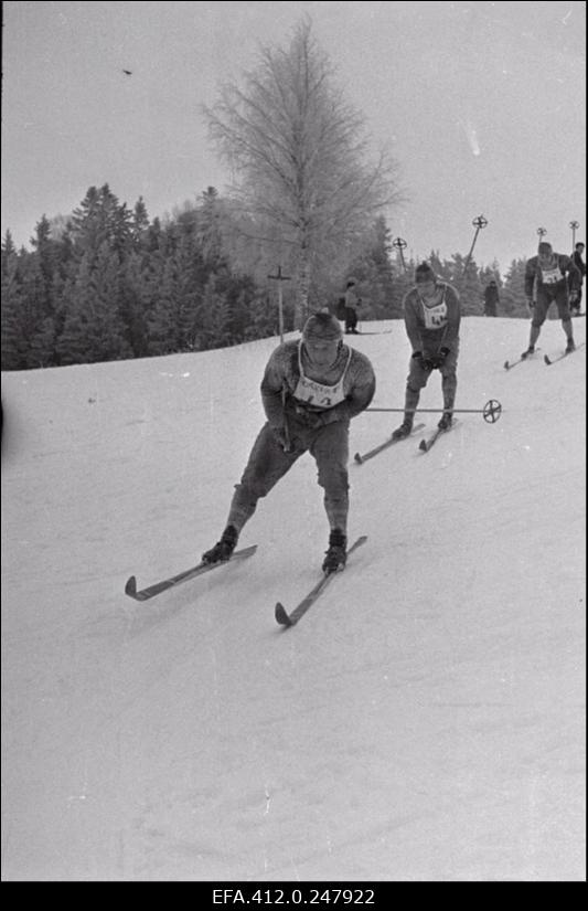 NSV Liidu suusatamise meistrivõistluste ajal Otepääl.