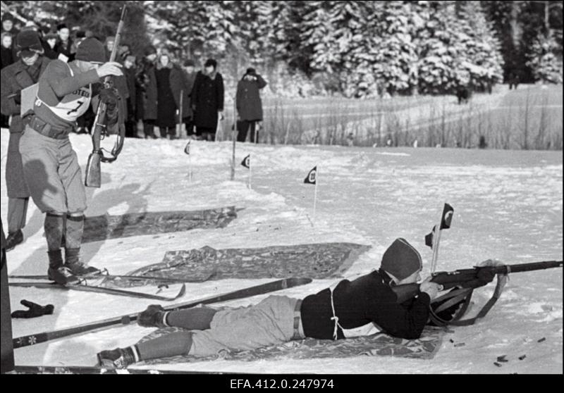 NSV Liidu suusatamise meistrivõistluste ajal Otepääl.