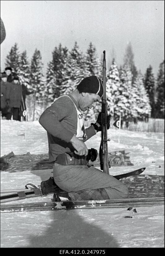 NSV Liidu suusatamise meistrivõistluste ajal Otepääl.