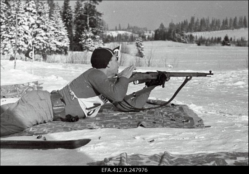 NSV Liidu suusatamise meistrivõistluste ajal Otepääl.
