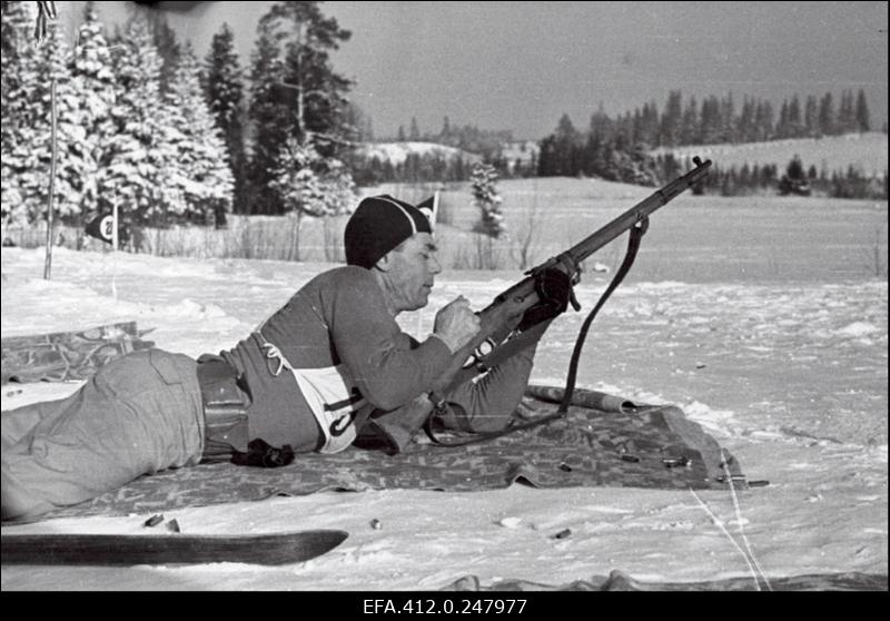 NSV Liidu suusatamise meistrivõistluste ajal Otepääl.