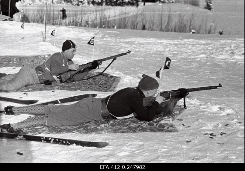 NSV Liidu suusatamise meistrivõistluste ajal Otepääl.