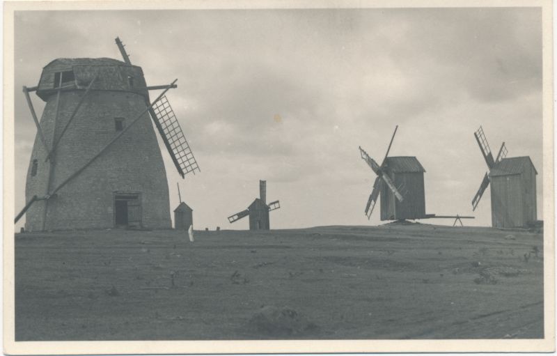 Foto. Aulepa (Dirslätt) tuulikud Noarootsis 1937