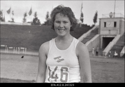 Spordimärkmik 22.07.1956: kergejõustikuvõistlus.  duplicate photo