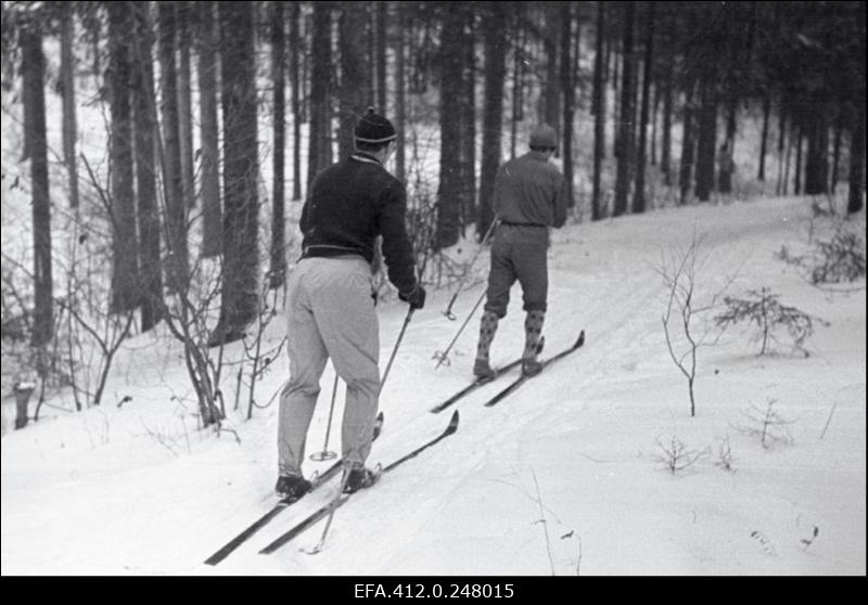 NSV Liidu suusatamise meistrivõistluste ajal Otepääl.