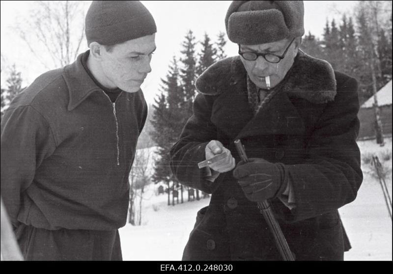 NSV Liidu suusatamise meistrivõistluste ajal Otepääl.