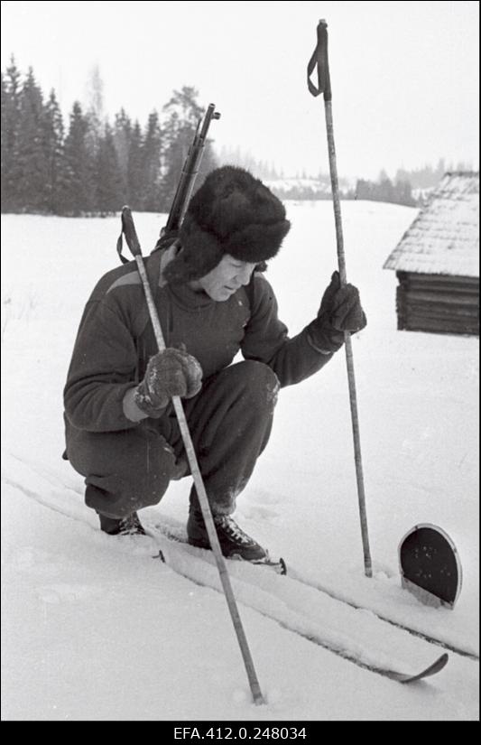 NSV Liidu suusatamise meistrivõistluste ajal Otepääl.