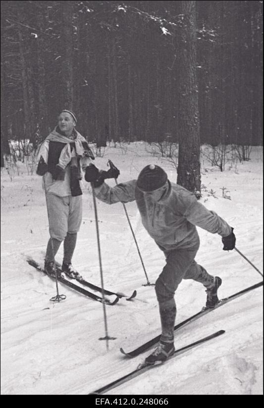 NSV Liidu suusatamise meistrivõistluste ajal Otepääl.