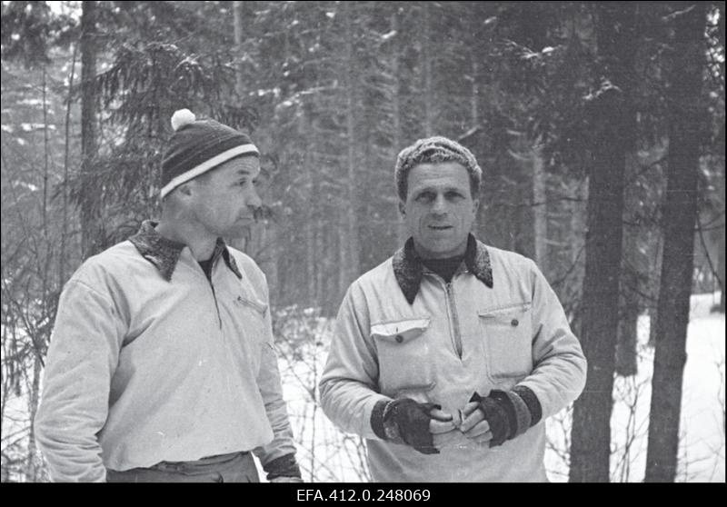 NSV Liidu suusatamise meistrivõistluste ajal Otepääl.