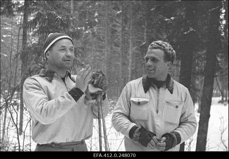 NSV Liidu suusatamise meistrivõistluste ajal Otepääl.