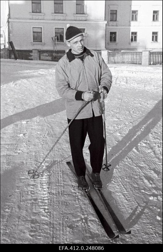 NSV Liidu suusatamise meistrivõistluste ajal Otepääl.