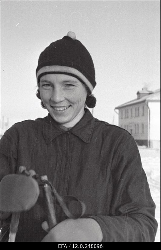 NSV Liidu suusatamise meistrivõistluste ajal Otepääl.