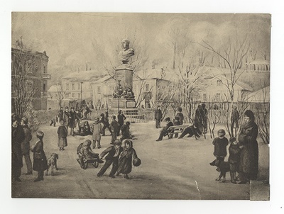 Tartu Barklay Square in Winter  duplicate photo