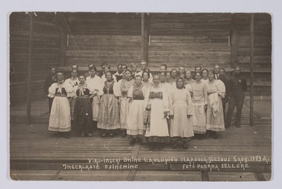 Viru-Ingeri ühine laulupidu Narva-Jõesuu 5. aug 1923. a. Ingerlaste esinemine.  duplicate photo