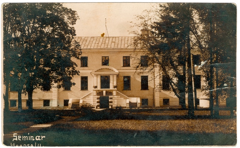 Foto. Läänemaa Õpetajate Seminar. Koolihoone. 1932.a.
