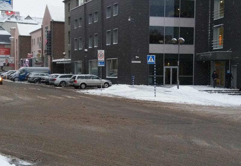 Foto. Sõjapurustused Tartus.  Ülikooli ja Võidu tänav. rephoto