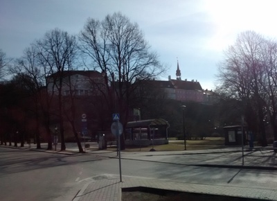 Tallinn, Toompea, vaade jaamaesiselt platsile. rephoto