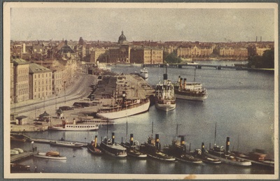 Postcard to Helsinki port  duplicate photo