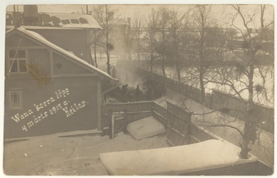 Dokumentide põletamine 4. märts 1917.a. Keilas Jaama tänaval  duplicate photo