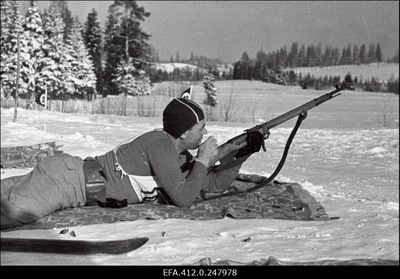 NSV Liidu suusatamise meistrivõistluste ajal Otepääl.  duplicate photo