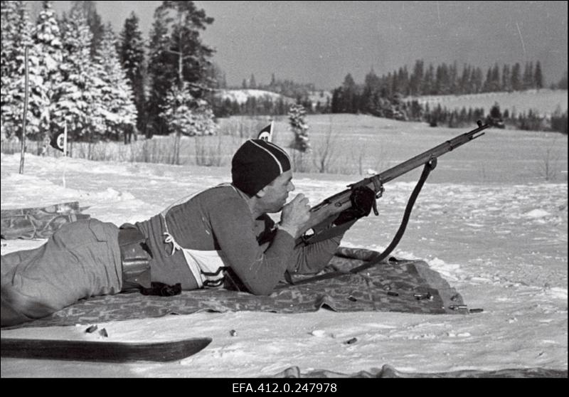 NSV Liidu suusatamise meistrivõistluste ajal Otepääl.