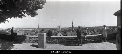 Panoraamid: 1. Vanalinn Toompealt. 2. Hotell "Viru". 3. Tornide Väljak. 4. Kirjanike Maja. 5. Tervishoiu Ministeerium. 6. Niguliste tänav.  similar photo
