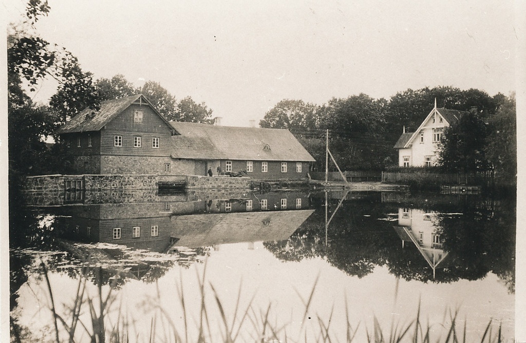 View of Palamuse swimming pool and pharmacy across the lake of swimming pool