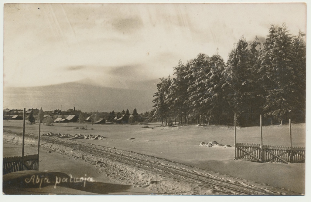 foto, Viljandimaa, Abja, üldvaade Viljandi poolt, u 1930