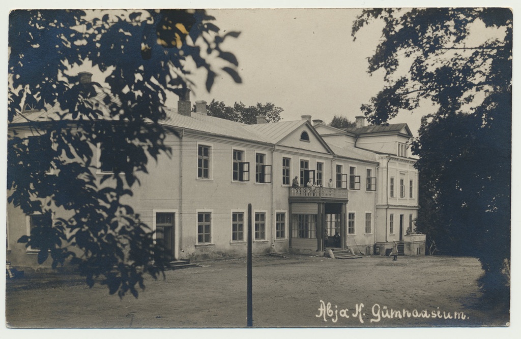 foto, Viljandimaa, Abja mõisa peahoone, kool, u 1925