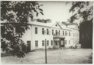 foto Halliste khk, Abja mõis'a peahoone, kodumajanduskool, u 1935  duplicate photo