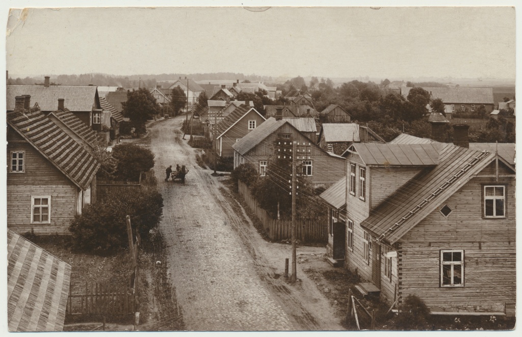foto, Abja, Pärnu mnt, vaade Pärnu poolt u 1930