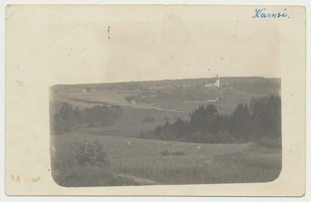 foto, Karksi kirik, ürgorg u 1920