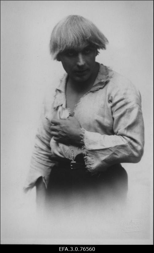 Näitleja Ants Lauter Peer Gyndina H. Ibseni draamas "Peer Gynt".