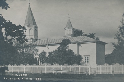 foto, Viljandi, Vaksali tn 2, õigeusu e vene kirik, u 1910 F J. Riet  duplicate photo