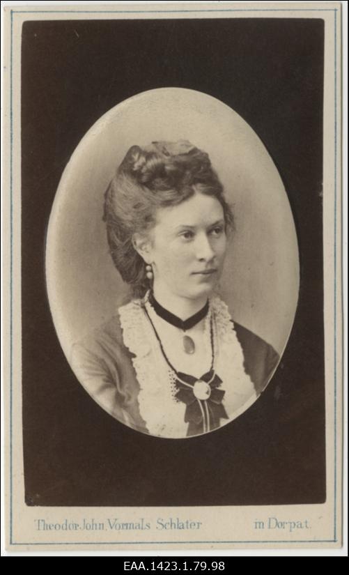 Marie von Wahl, portreefoto