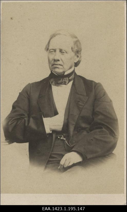 Koolijuhataja Leopold Gahlnbeck, portreefoto