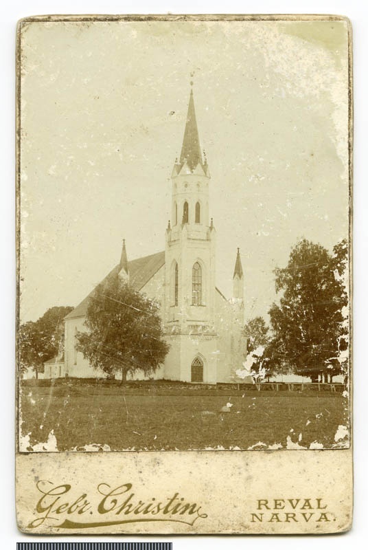 foto, pappalusel, Paistu khk, Paistu kirik, u 1915, foto Christin
