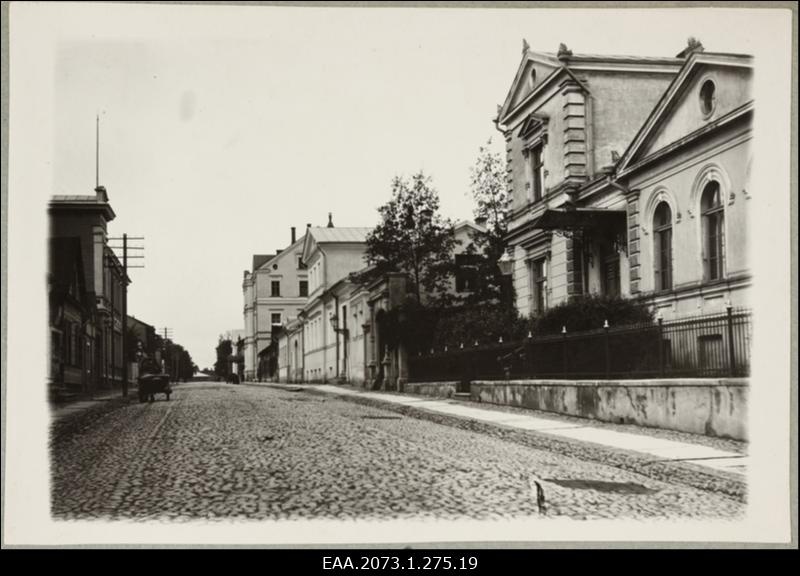 Vaade Tartu Aia (praeguse Vanemuise) tänavale ja hoonetele