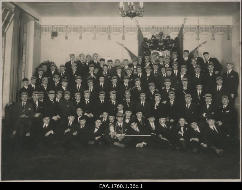 Korporatsioon "Sakala" 1924. aasta sügiskommerss, grupifoto