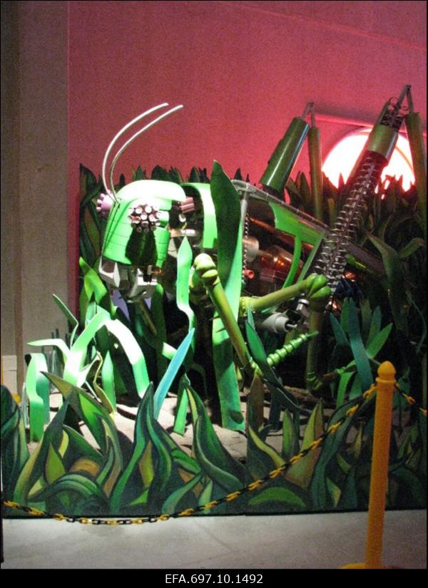 Ahhaa keskus. Hiidputukate, -loomade mehaaniliste mudelite  eksponaat. (Rändnäitus).