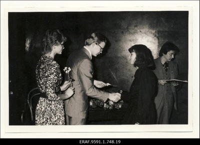 EÜE-83. EÜE 20. aastapäeva pidulik lõpetamine Vanemuise teatris Tartus I  similar photo