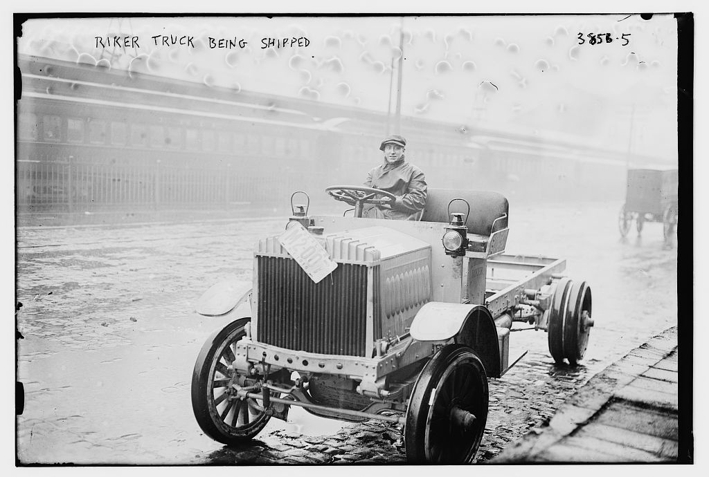 Riker Truck being shipped (LOC)
