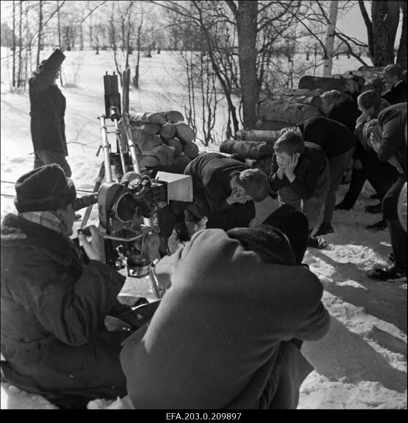 Tallinnfilmi mängufilm "Kevade". Filmivõtted Palamusel.