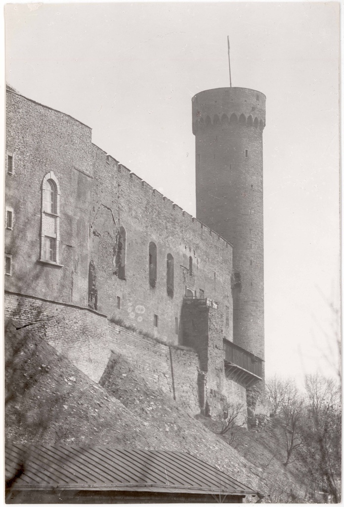 Toompea fortress. View from NW to Pike Hermann