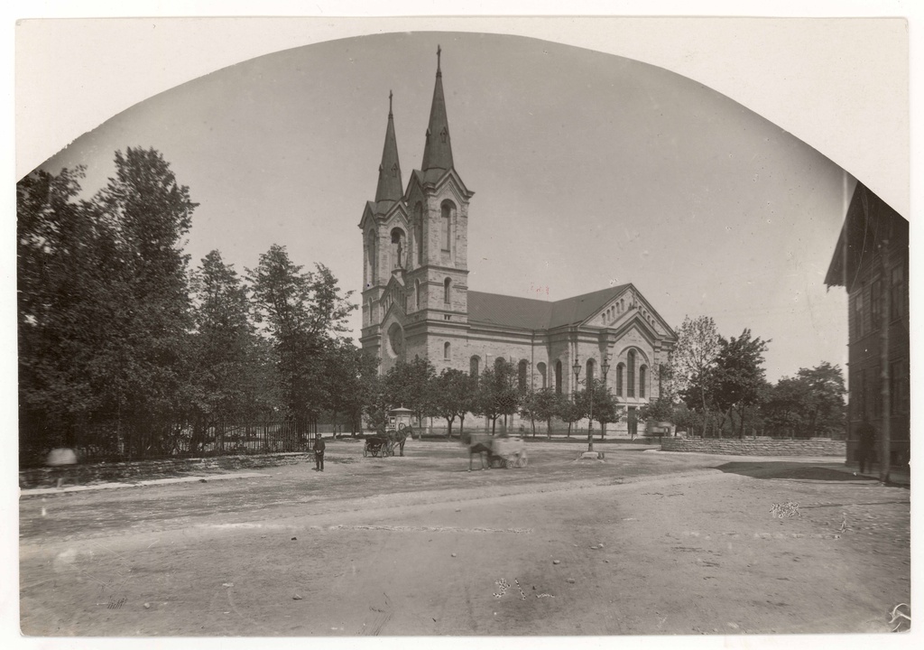 The view of the Church of Karl, from the shore of the current National Library.