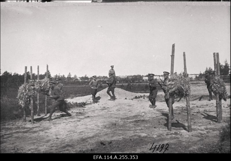 Vabadussõda. Sõjategevus Volmari piirkonnas. Soome vabatahtlikud Eestis. Tallinna garnisoni sõdurite eluolu, spordivõistlused Kalevi spordiväljakul, paraadid, õppused, õppelaagrid. Vabariigi aastapäeva paraadid. Riigikogu istung. Pilte Eesti Sõjamuuseumi eksponaatidest.