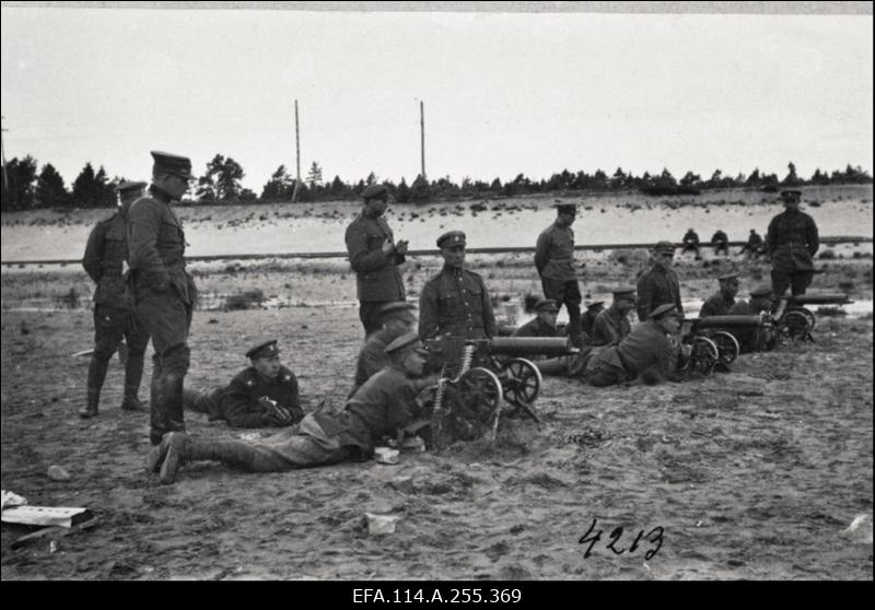 Vabadussõda. Sõjategevus Volmari piirkonnas. Soome vabatahtlikud Eestis. Tallinna garnisoni sõdurite eluolu, spordivõistlused Kalevi spordiväljakul, paraadid, õppused, õppelaagrid. Vabariigi aastapäeva paraadid. Riigikogu istung. Pilte Eesti Sõjamuuseumi eksponaatidest.